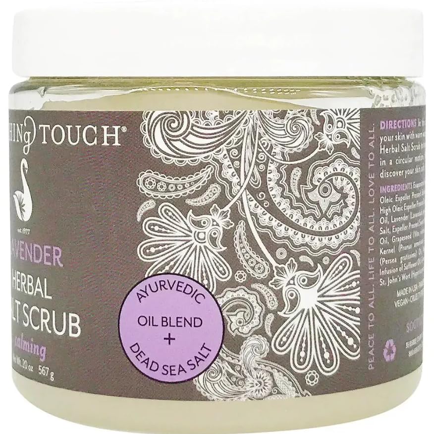 Soothing Touch Herbal Salt Scrub, Lavender, 20 oz