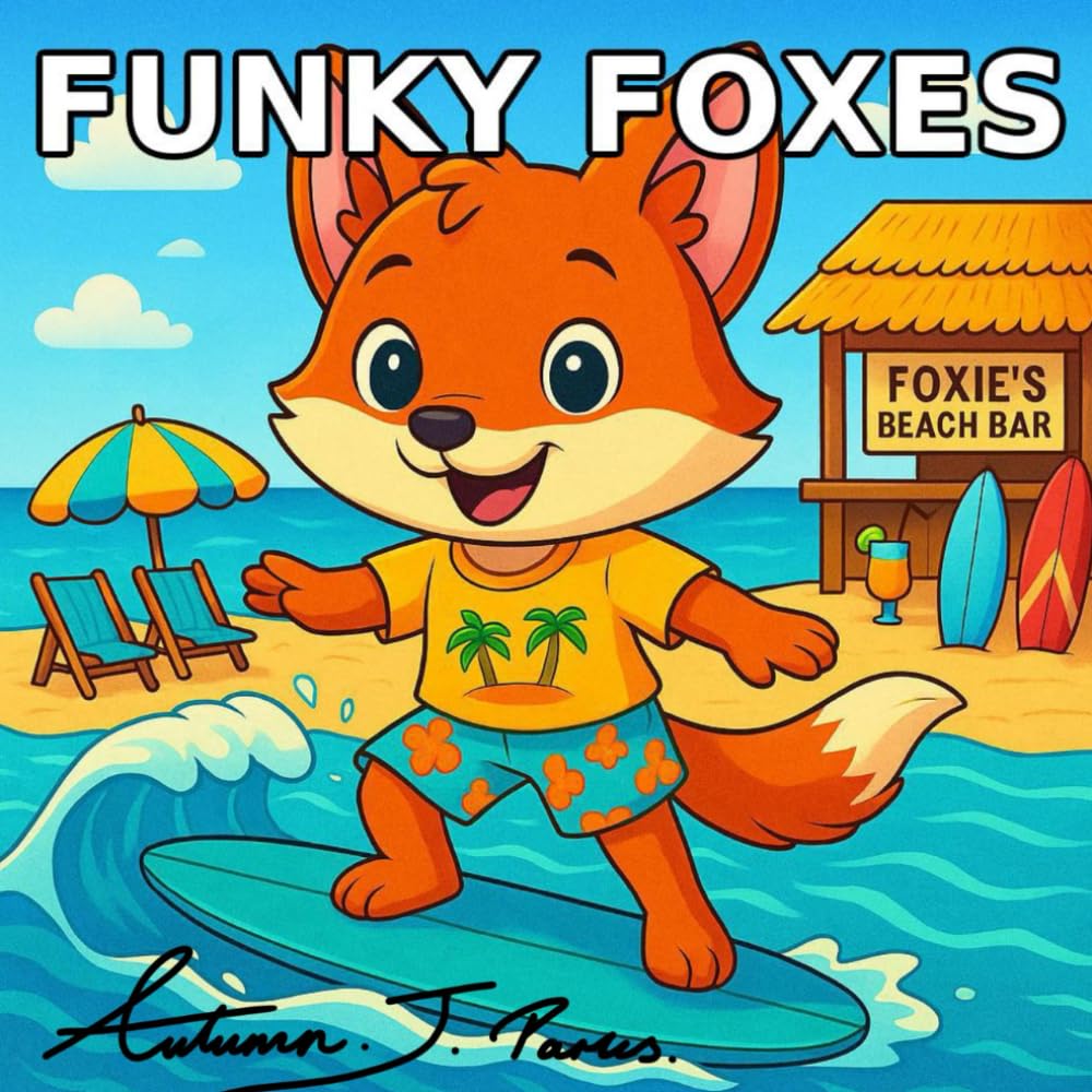 Funky Foxes: A Whimsical Animal Colouring Book with Funky Fox Designs for Relaxation, Stress Relief, and Creative Fun