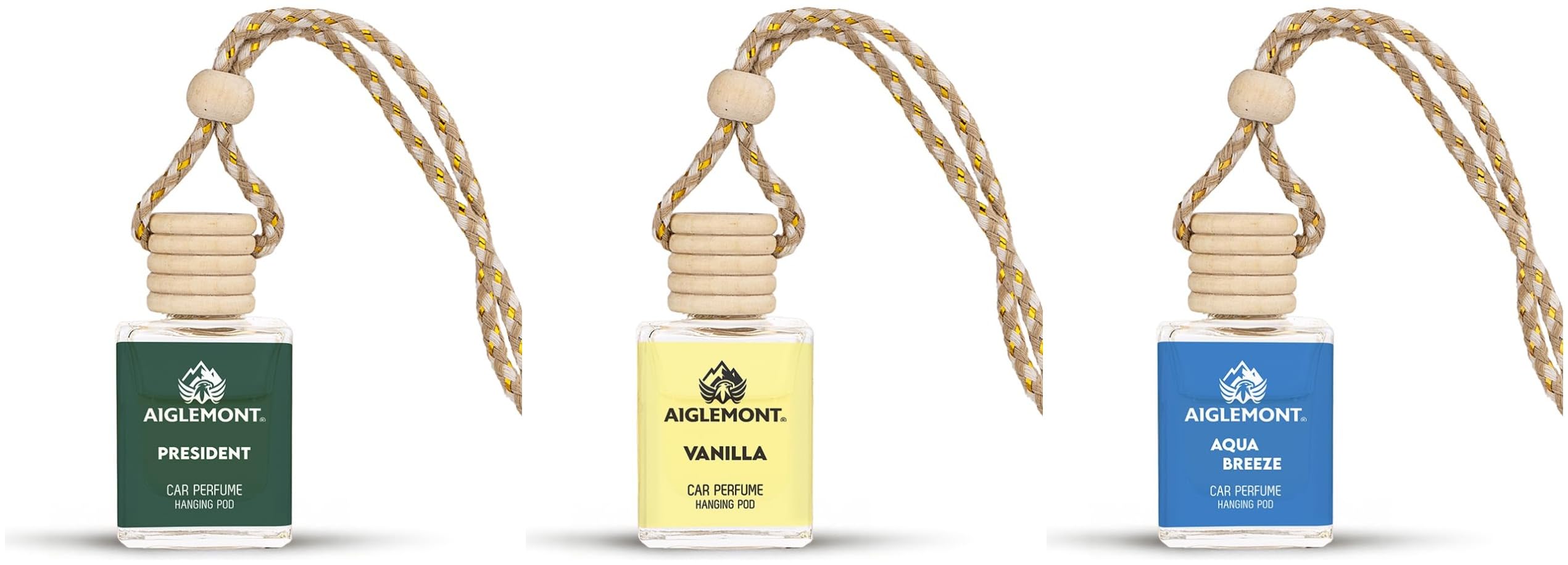 Car Perfumes combos | President, Vanilla& Aqua Breeze| Combo of 3 | 10 ml Each-image-37
