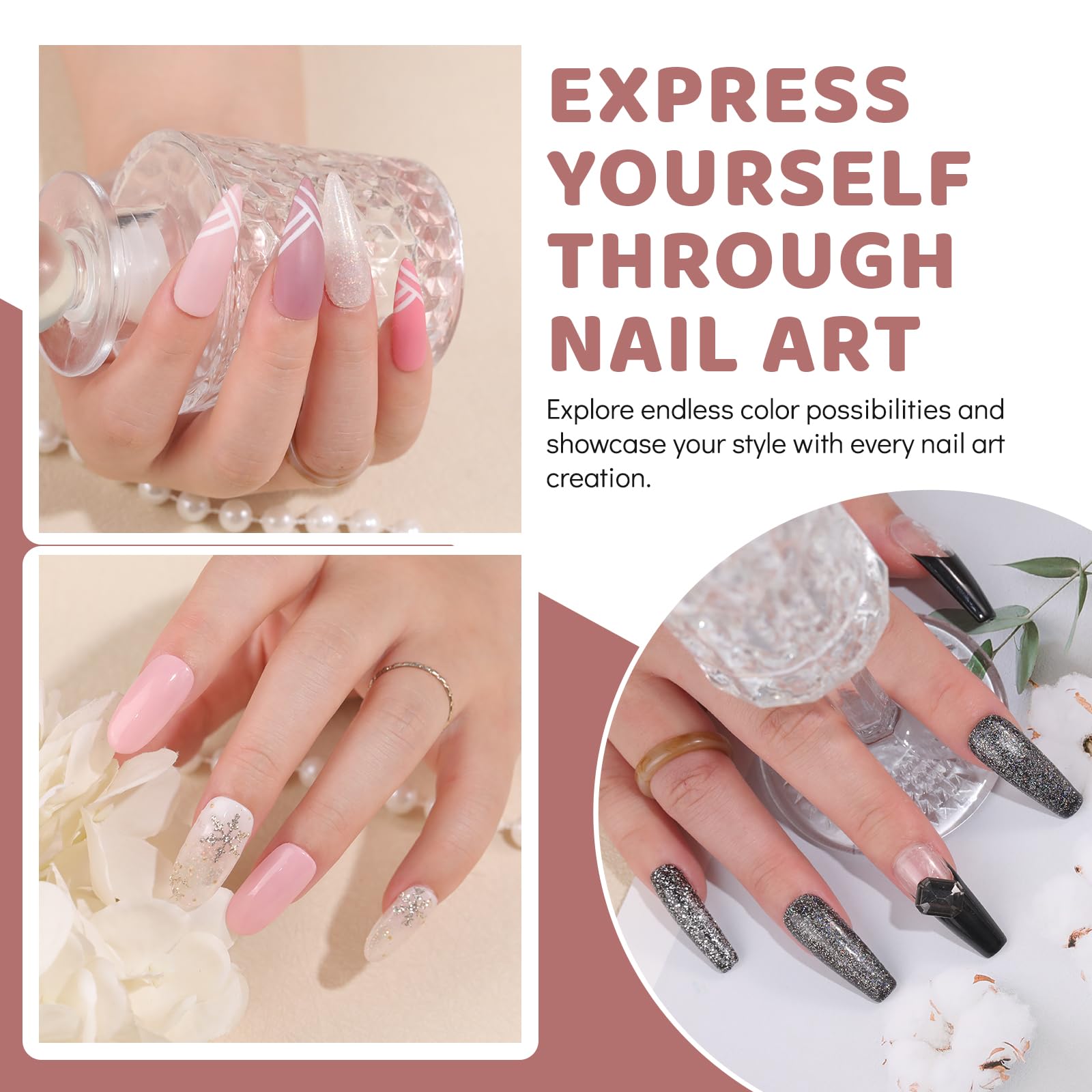 Aokitec 8 Colours Nail Dip Powder Starter Kit - Image 3