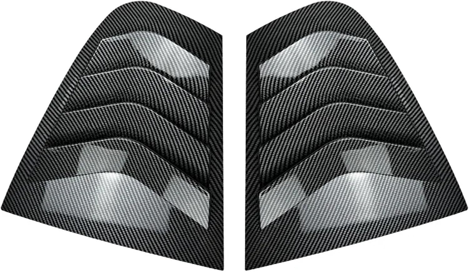 Car Rear Side Window Louver Air Vents Windshield Decoration Cover Compatible with BMW 3 Series F30 318i 320i 325i 2013-2019(Carbon Fiber Look)