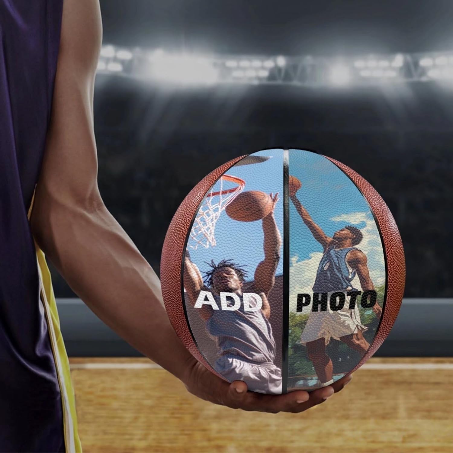 Ystardream Basketball for Kids Men 5-7 Personalized Basketball with Name Photo