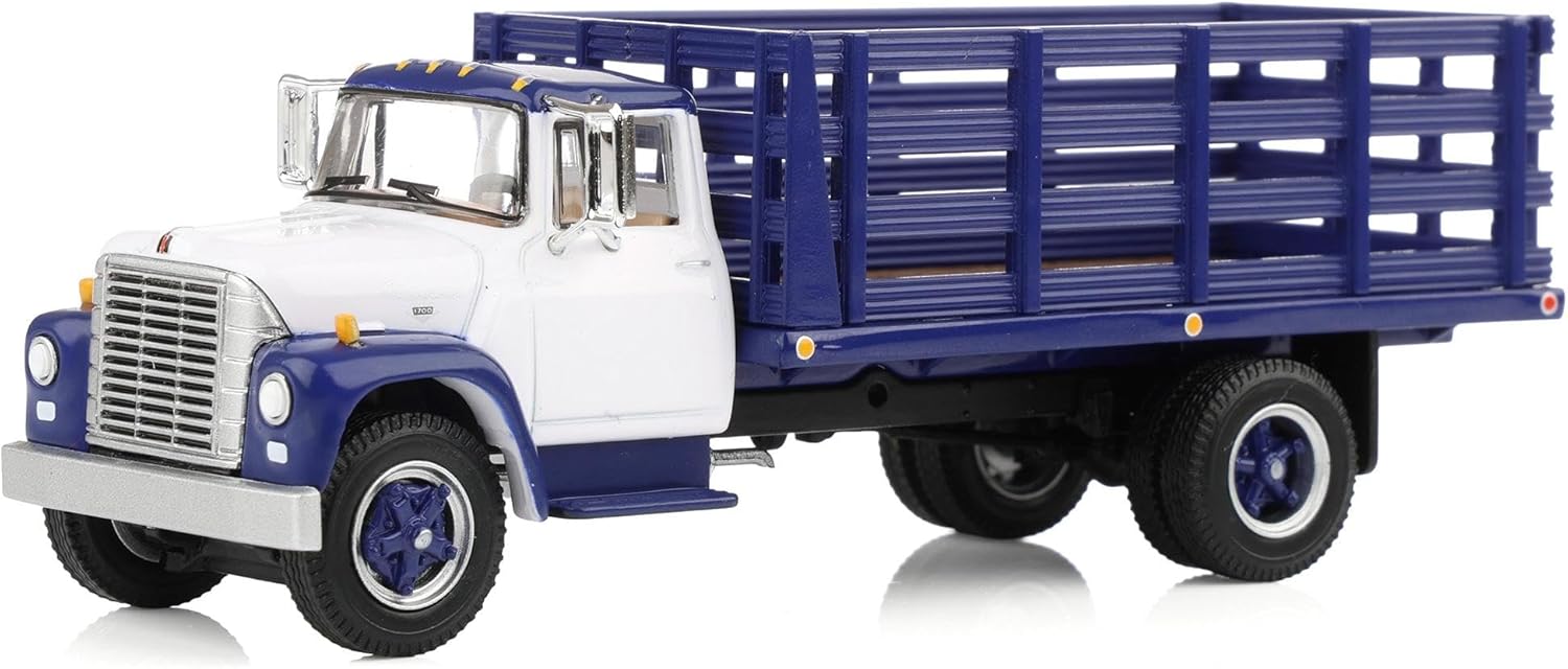 First Gear DCP 1/64 1970s International Loadstar Stake Truck Blue 60-2041