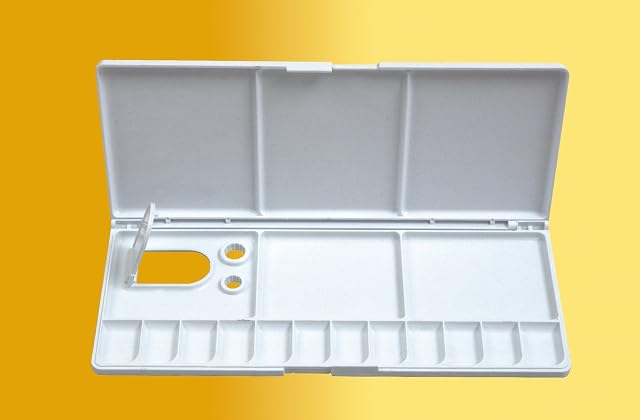 White Rectangular Folding Sized 25.5 x 11cm mm Artist Painting Quality