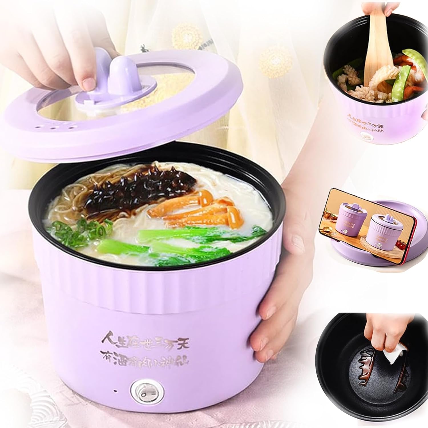 Amazon.com: Luxmars Mini Electric Cooker Electric Hot Pot 2023