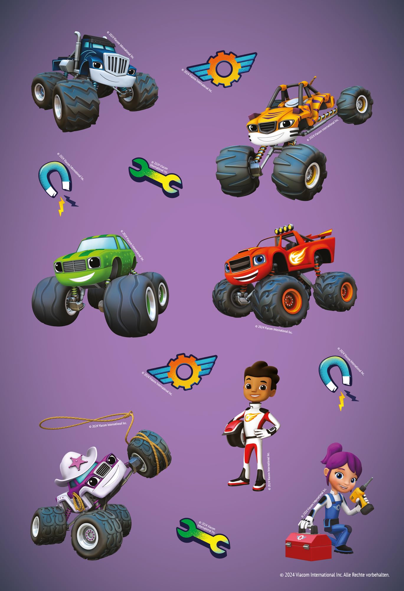 Blaze und die Monstermaschinen: Superstarker Sticker- und Malspaß: Sticker- und Malblock