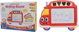 لوحة رسم سحرية على شكل حافلة 102-2، لوحة رسم قابلة لإعادة الاستخدام للأطفال، لوحة كتابة ممتعة وتعليمية