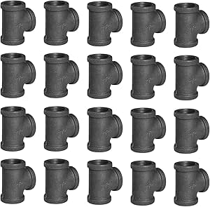 Aazon.co: Longasea Black Alleable Iron Cast Pipe Fitting Cap, 10