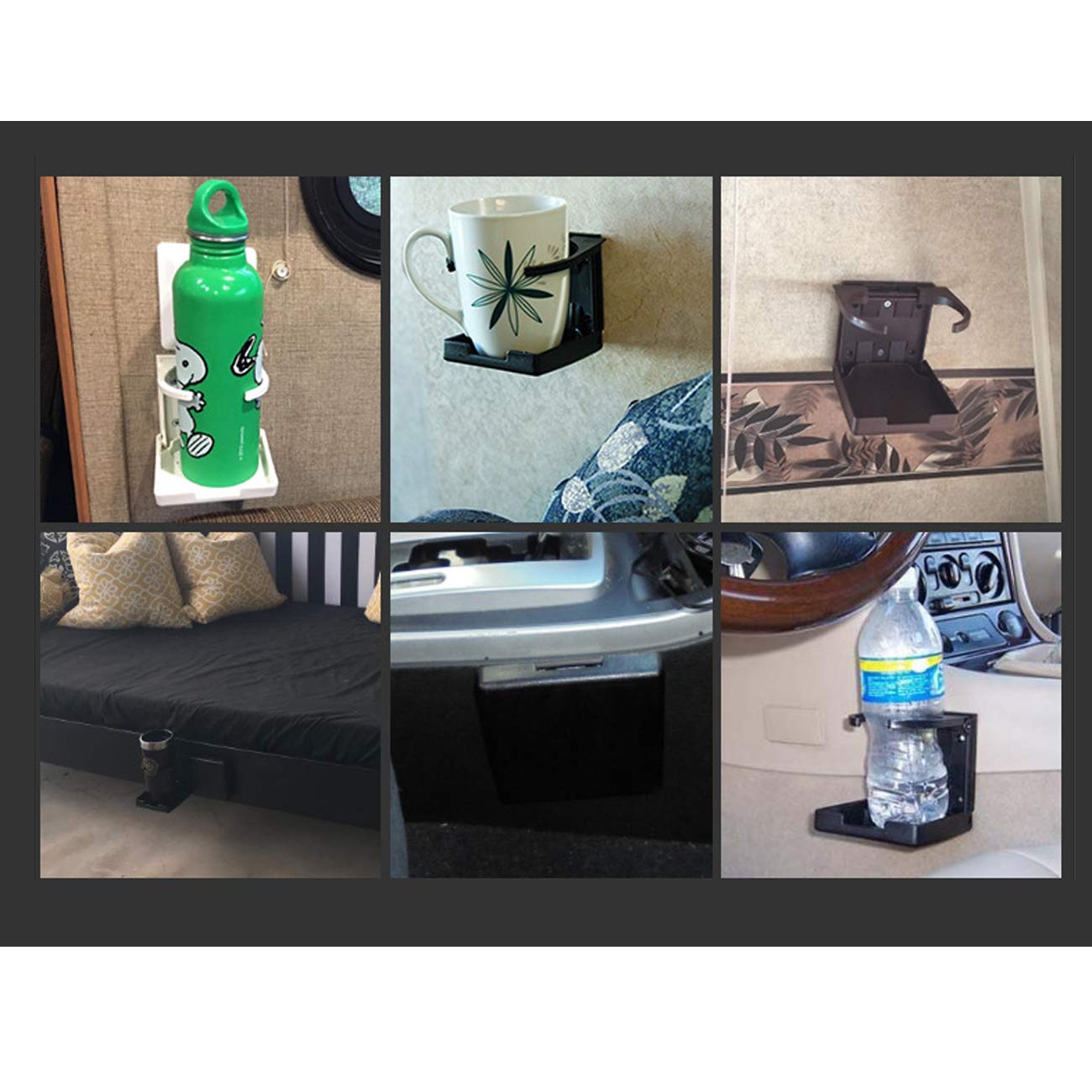 Reforung 2 Soportes Para Bebidas Para Coche, Plegables