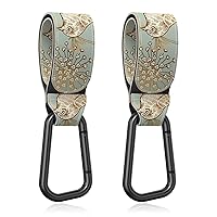 Vista 24 de Ganchos para cochecito de bebé para colgar bolsas, accesorios universales para cochecito, gancho para mamá para bolsa de pañales, carro de compras