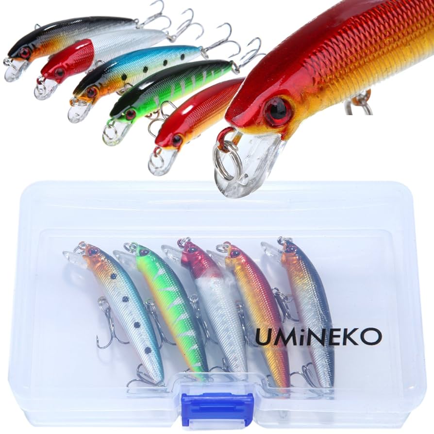 ミノー 13個セット プラスチックケース付き ミノー 13個セット プラスチックケース付き ミノー 13個セット