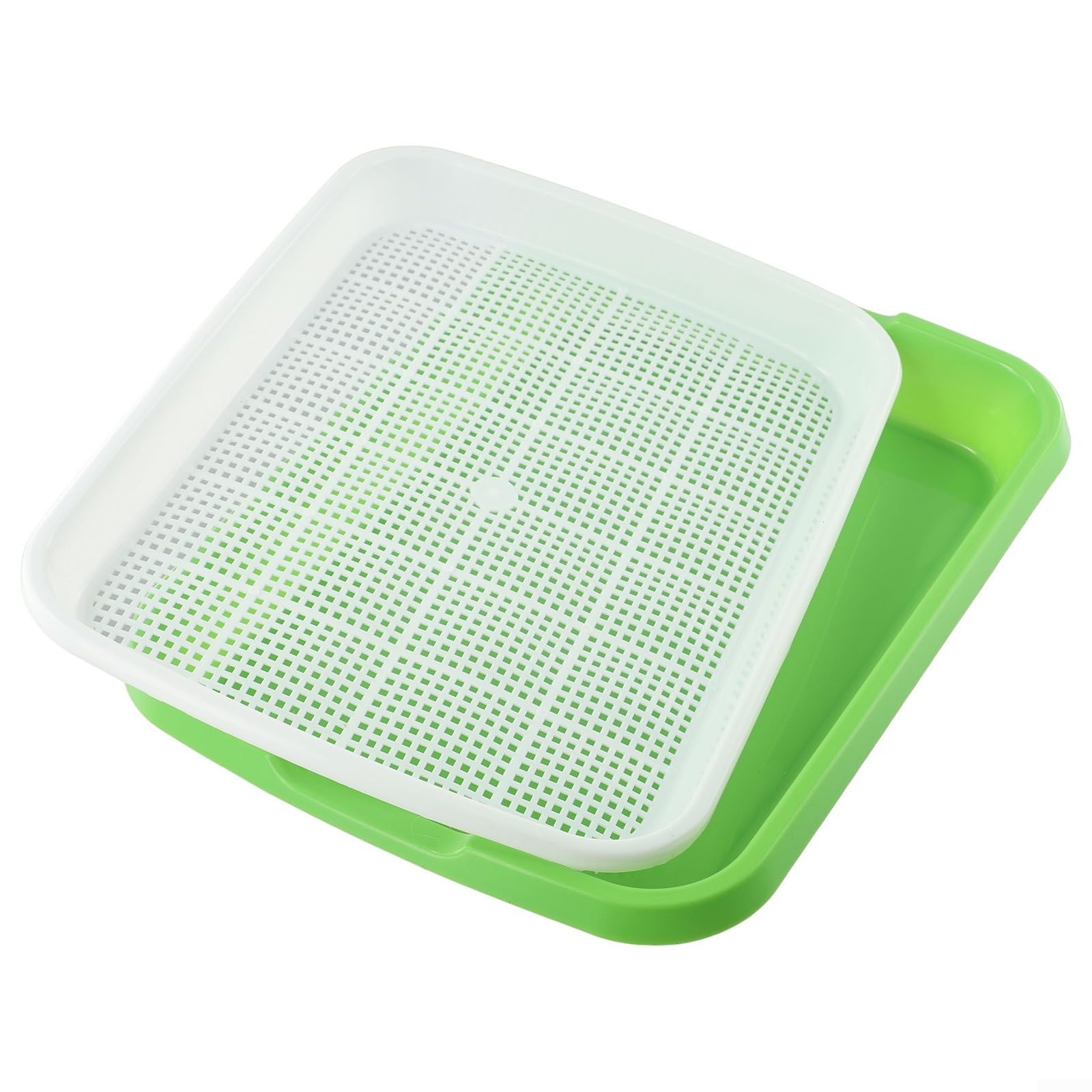 ZYWUOY Lot de 3 plateaux de culture pour germination, plateau de germination hydroponique, plateau de germination pour germes, plateau de germination
