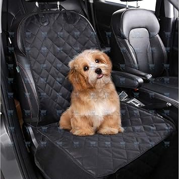 The DDS Store Car Front Pet Dog/Cat Seats Waterproof Non-Slip Black Pet Seat Cover for Cars