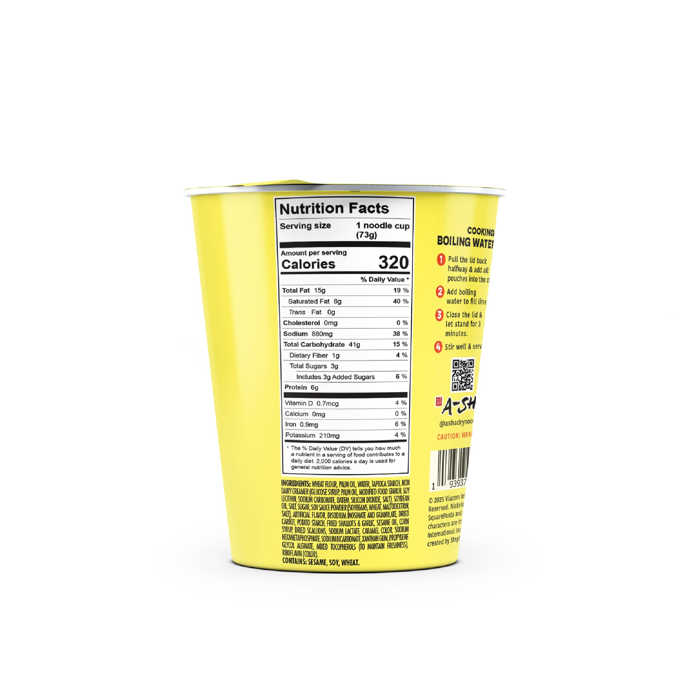 A-Sha & SpongeBob Squarepants Good Noodles (6 Pack) | Ready for Ramen (Mildly Spicy Flavor) | Rich and Creamy Tonkotsu Broth | Better For Your Microwaveable Ramen Soup Mix