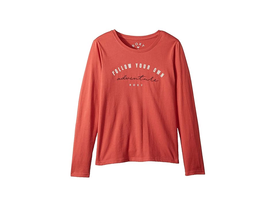 

Roxy Kids Gradual Awakening Tee (Big Kids) (Mineral Red) Girl's T Shirt