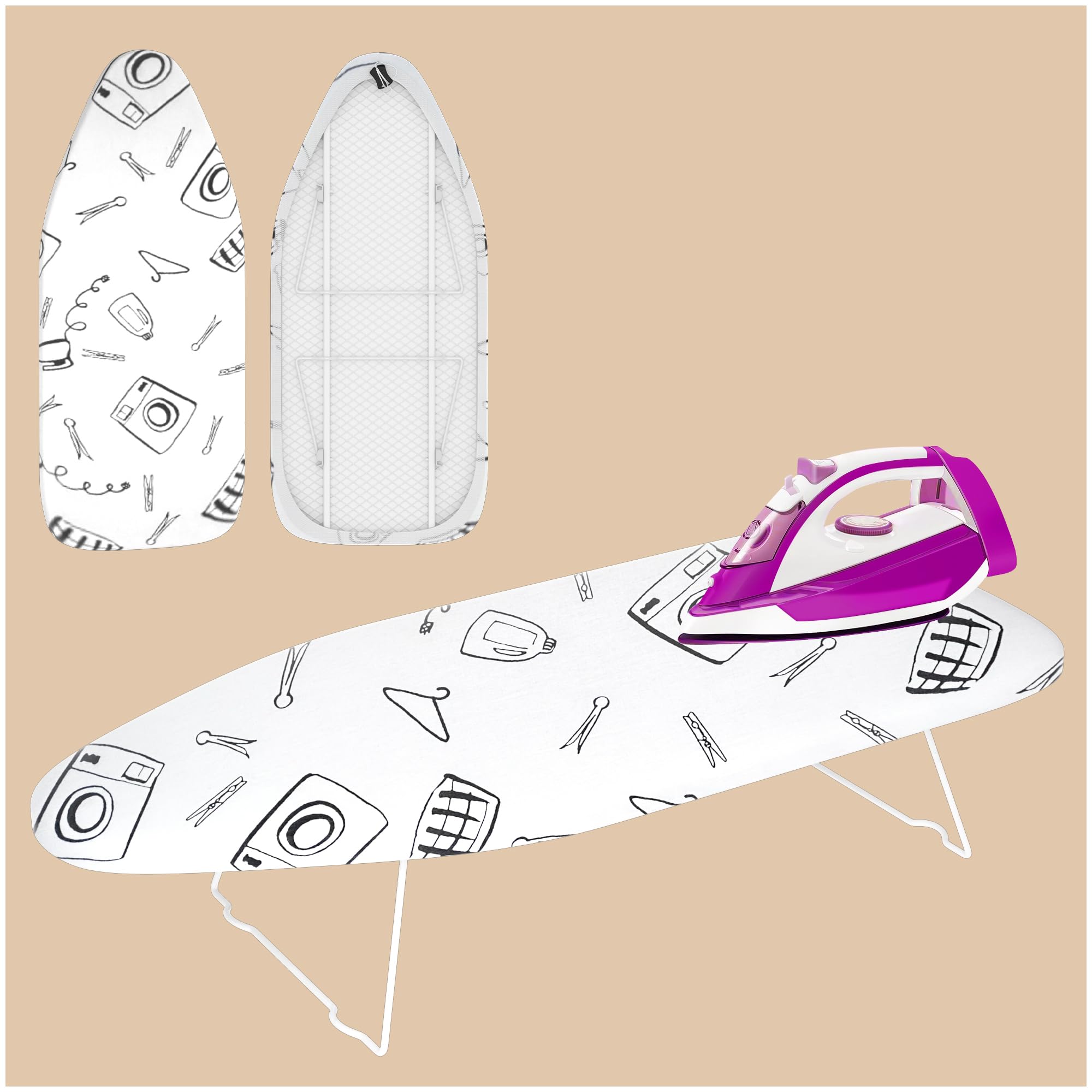 DIAMONDFORGE Small Ironing Board White