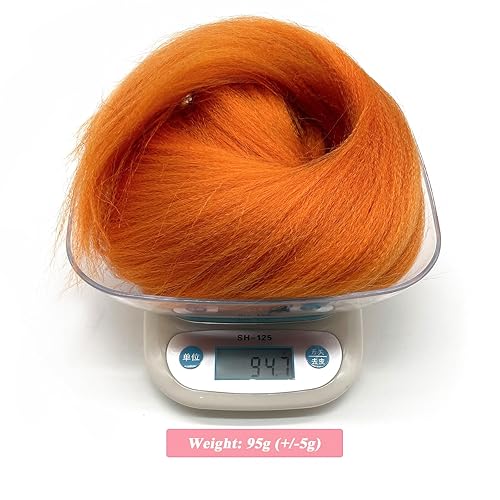 Miniatura 6 de Cabello para Trenzar Naranja Jengibre Pre-Estirado Kanekalo Cabello para Trenzar Pre-estirado 26 pulgadas Extensiones de Cabello Sintético de Color