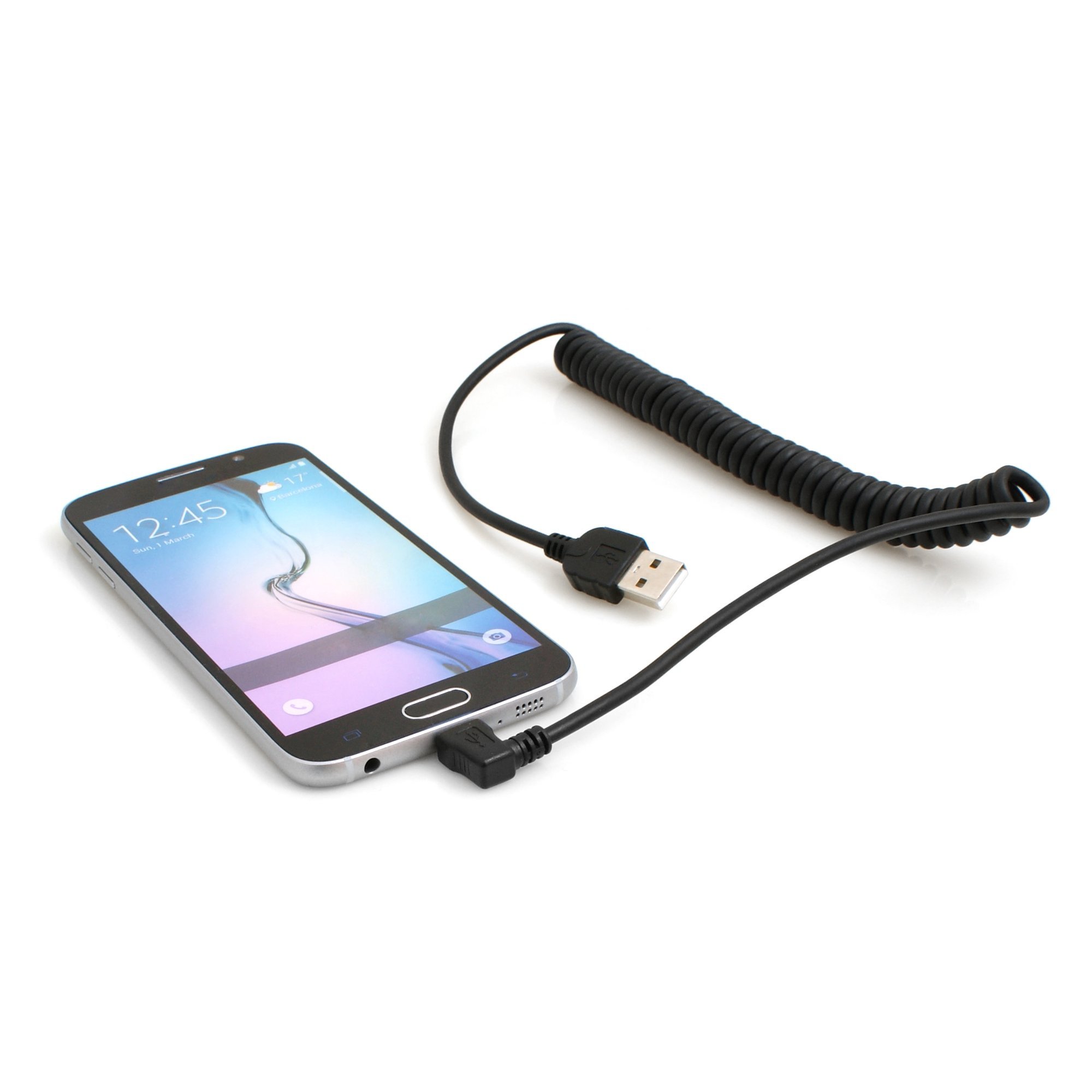 System-S Cavo Mini USB Angolo Retto 90° | USB A Maschio A Mini USB Maschio | 50 Cm | Piegato A Destra Per Navigatori E Dispositivi - 4