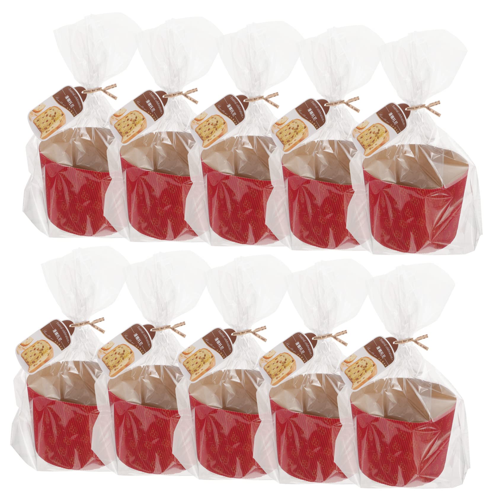 PRETYZOOM 2 Juegos Copas De Pastel Corrugado Vasos De Papel Para Magdalenas Taza De La Magdalena Tazones De Postre De Papel Recipientes Para Tazas De Postre Minivasos De Acanalado Rojo