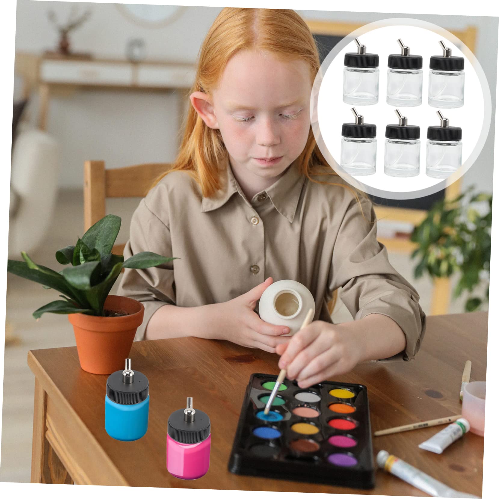Flacon Aérographe Métal Réutilisable – Pour Peinture, Modélisme Et Art, Anti-obstruction Et Portable