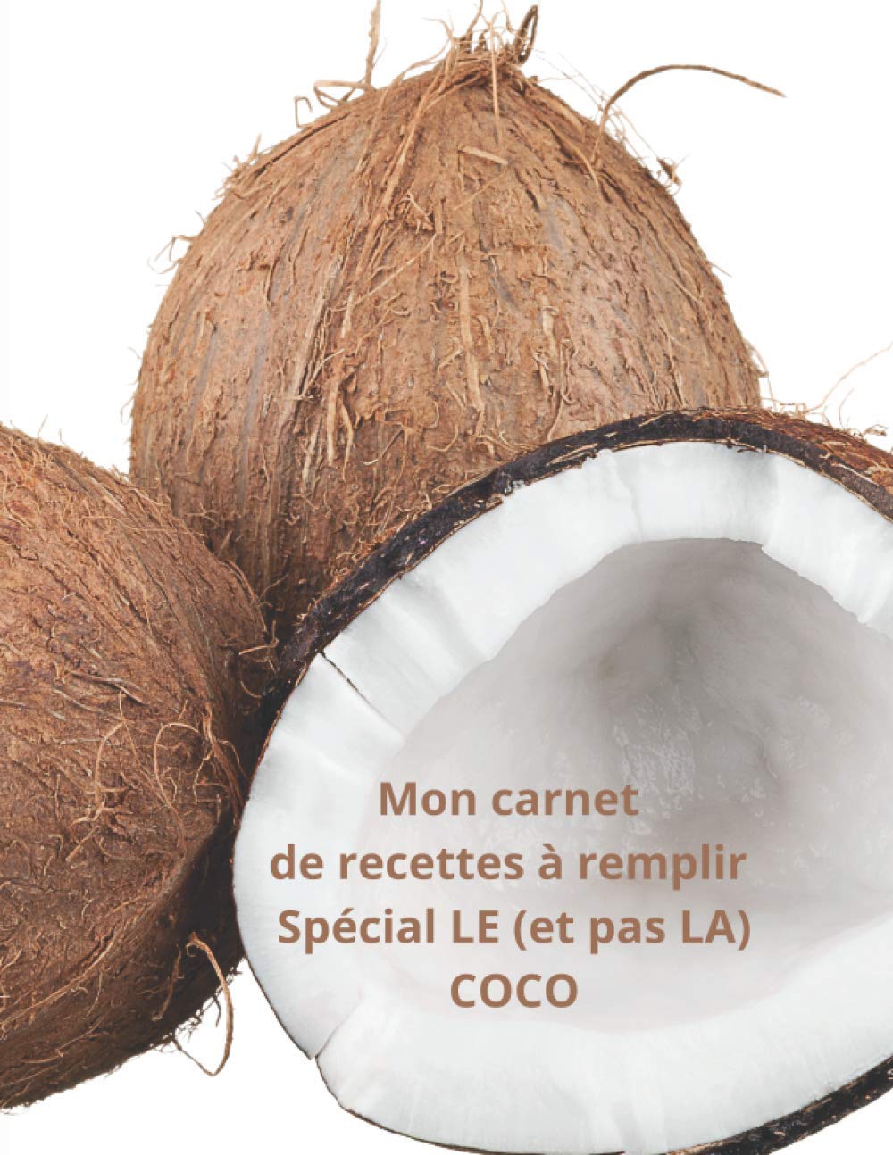 Mon carnet de recettes à remplir Spécial LE (et pas LA) COCO: Carnet à remplir avec vos délicieuses recettes, vos notes et les photos de vos réalisations ( 100 pages) - Grand Format (A4).