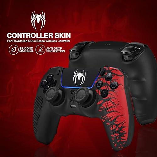 Miniatura 4 de Darno Funda de silicona antideslizante para controlador Ps5, accesorios para controlador Ps5, suave cubierta protectora para el agarre del control