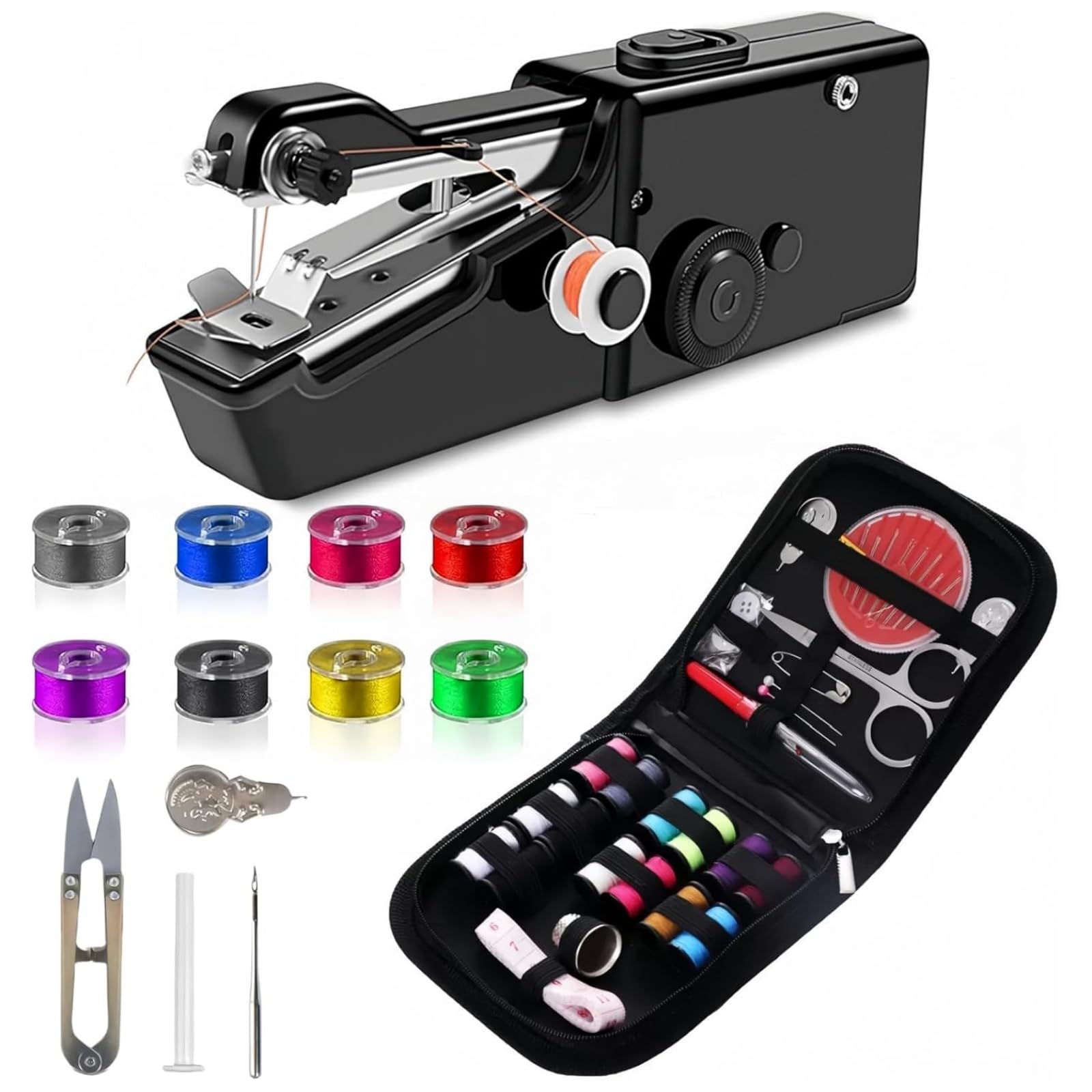 Handheld Sewing Machine,Sewing Machines for Beginners,Portable Electric Mini and Samll Ha…