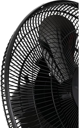 Miniatura 5 de SIM SUPPLY Denali Aire - Ventilador de pedestal oscilante negro de 16 pulgadas y 3 velocidades, 1 unidad