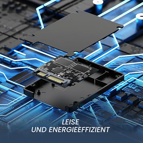 KingSpec 1To 2.5" SATA SSD, 3D NAND Flash Disque Dur SSD Interne, Vitesse de Lecture jusqu'à 550 Mo/Sec - pour Ordinateur de Bureau/Portable/Tout-en-Un - 6