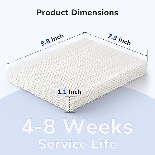 Miniatura 7 de Fil-fresh MD1-0034 - Mecha de repuesto para humidificador de repuesto, filtro de repuesto compatible con humidificador evaporativo Vornado Evap40,