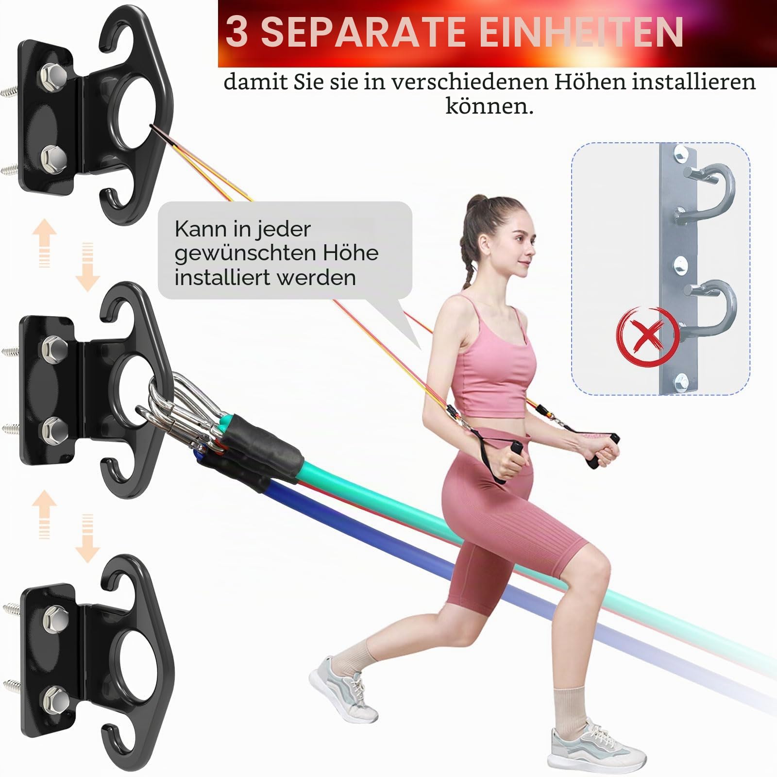 Resistance Band Wall Anchor Resistance Band Anchor Resistance Band Hooks Resistance Band Wall Mount Workout Room Workout Room Accessories Exercise Room Wall Workout Equipment