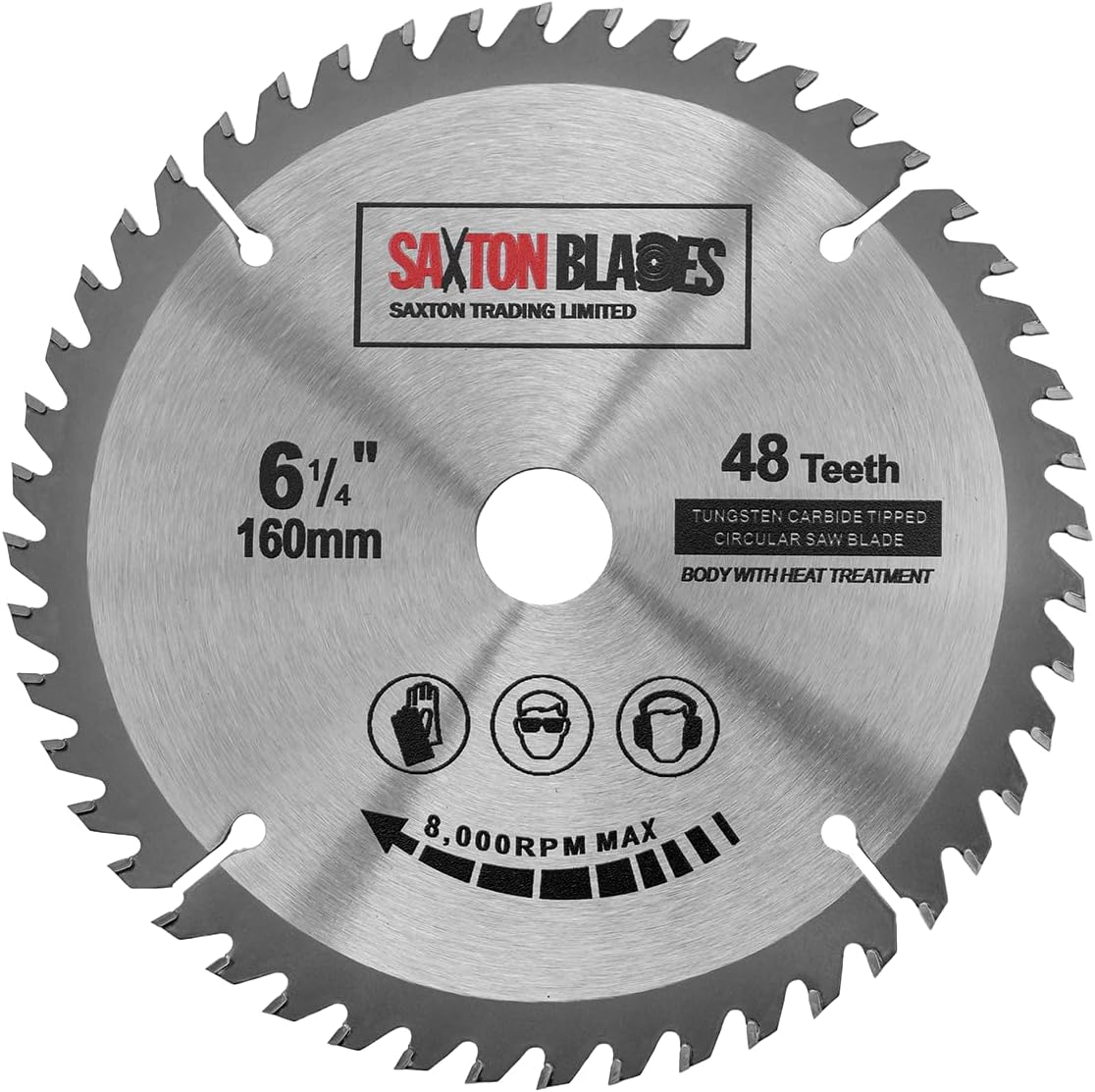 Saxton Blades TCT16048T TCT Circular Wood Saw 160mm x 48T for Festool TS55 Bosch Makita Dewalt