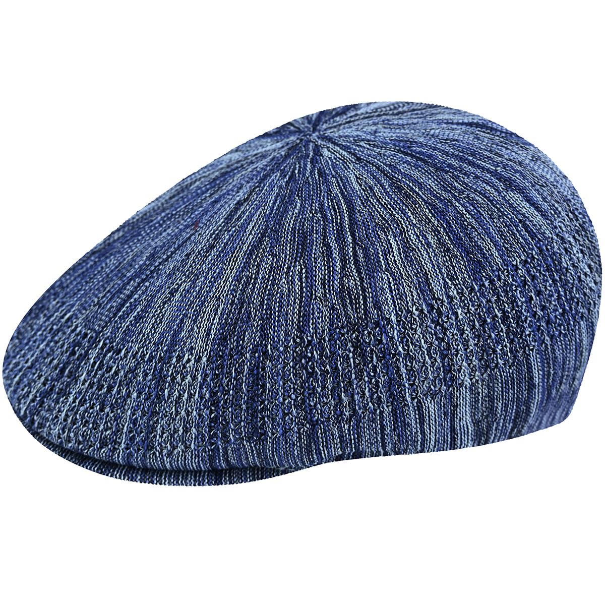 Kangol Color Burst Ventair Flat Cap by Men - Ivy hat with Peak Summer Spring-Summer - M (56-57 cm) Blue