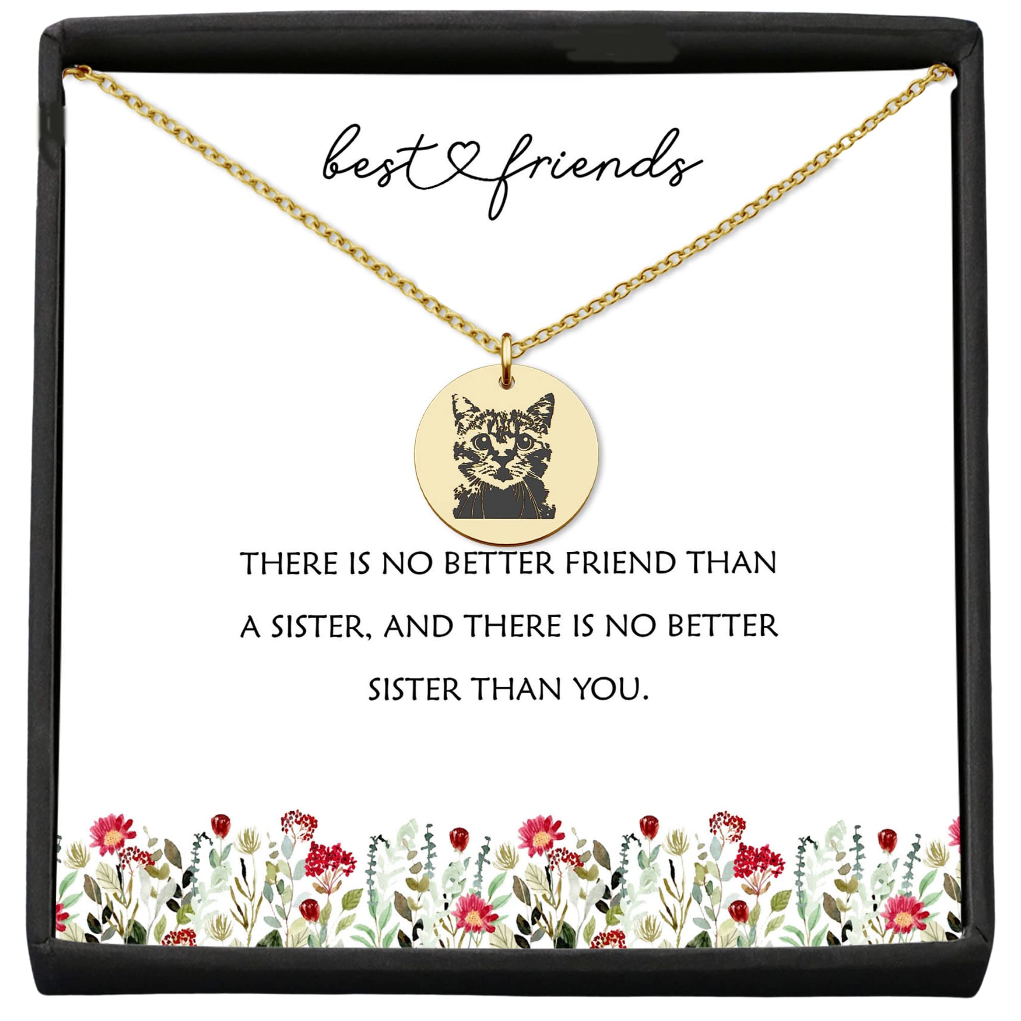 Animal Lovers Pet Loss Gift For Women Cat Necklace Cat - Main Image