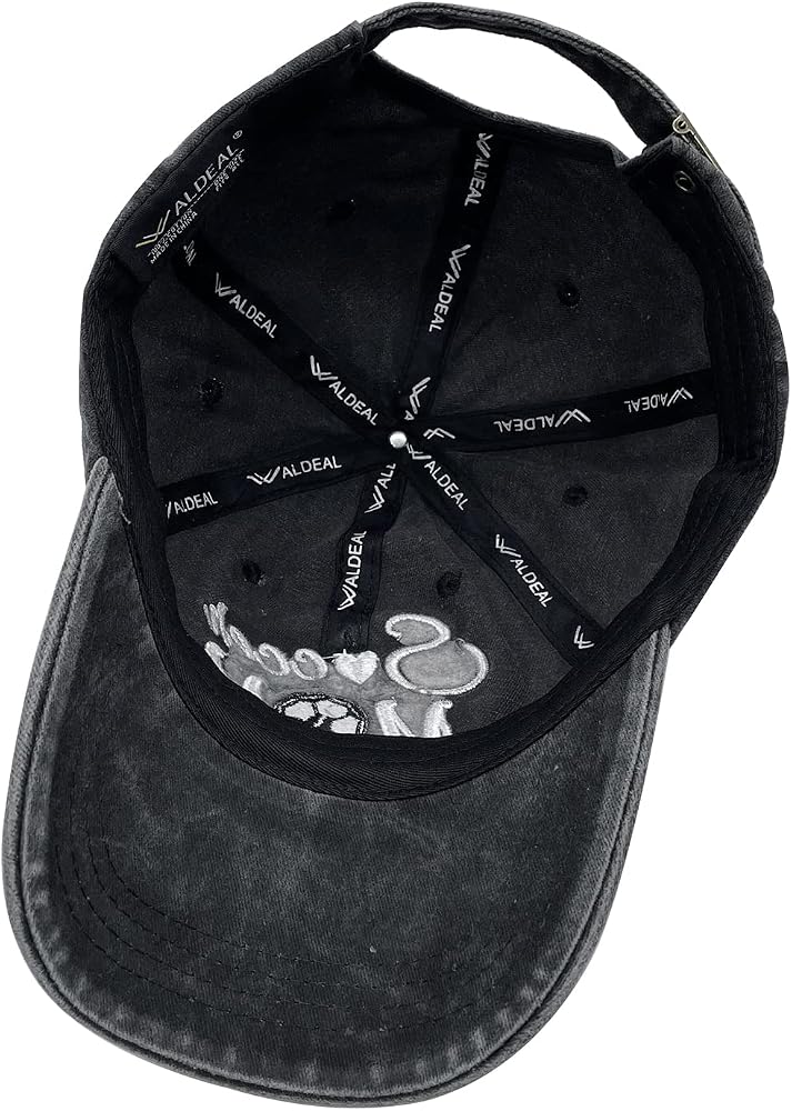 Waldeal Women's Adjustable Embroidered Soccer Mom Hat Washed Baseball Dad Cap
