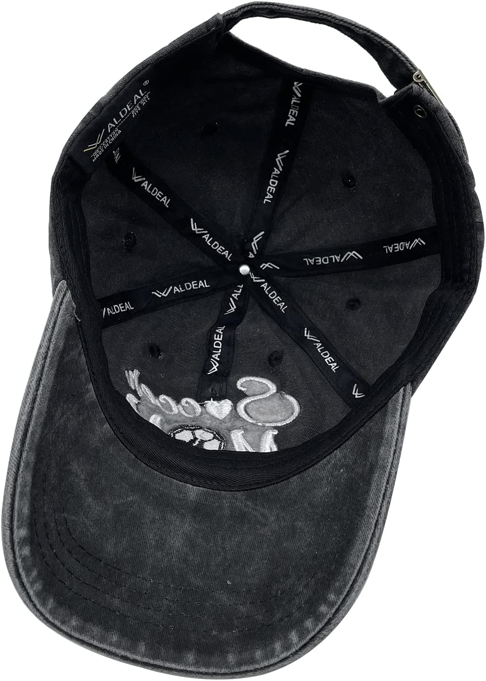 Waldeal Women's Adjustable Embroidered Soccer Mom Hat Washed Baseball Dad Cap