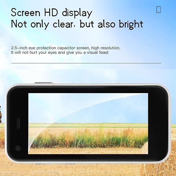 Smart Phone Mini Size 2.5 Inch, Small Mini Smartphone, HD Touch Screen Lightweight Phone, 1GB RAM, 8GB ROM, White