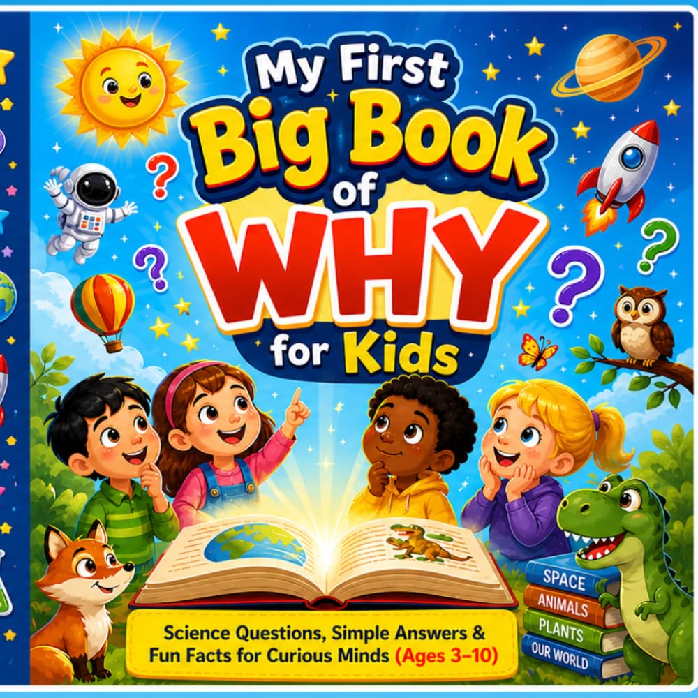 My First Big Book of WHY for Kids | Curious Questions & Simple Answers with Fun Facts (Ages 3–10): Science Questions, Simple Answers & Fun Facts for ... (My First Big Book of Questions for Kids)