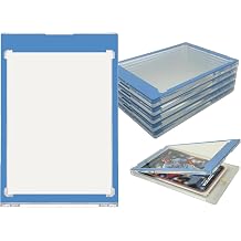 Light Blue Border Magnetic Card Holder One Touch Case - 35PT - 5 Pack