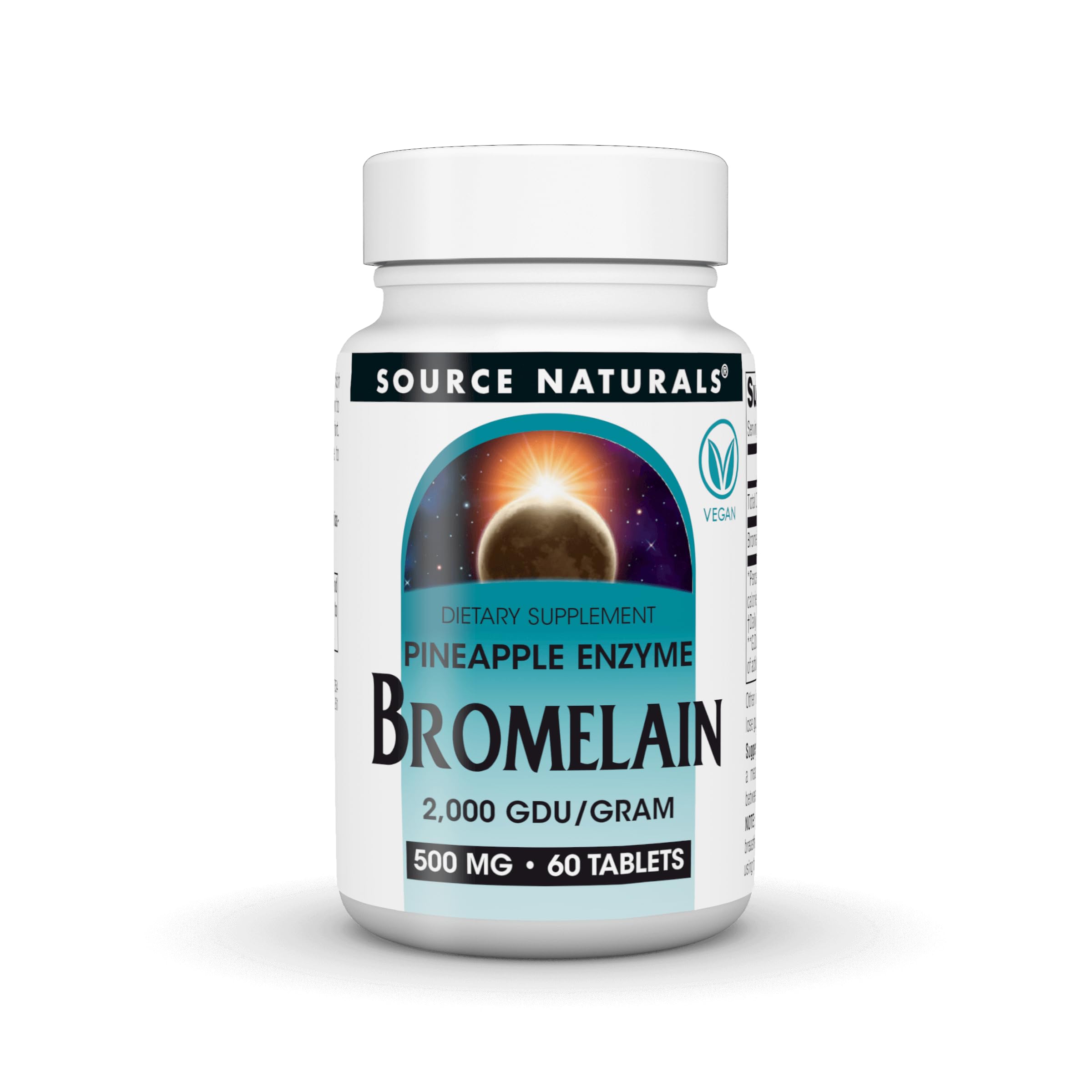 Source Naturals Bromelain, 500 mg - 60 Vegan Tablets