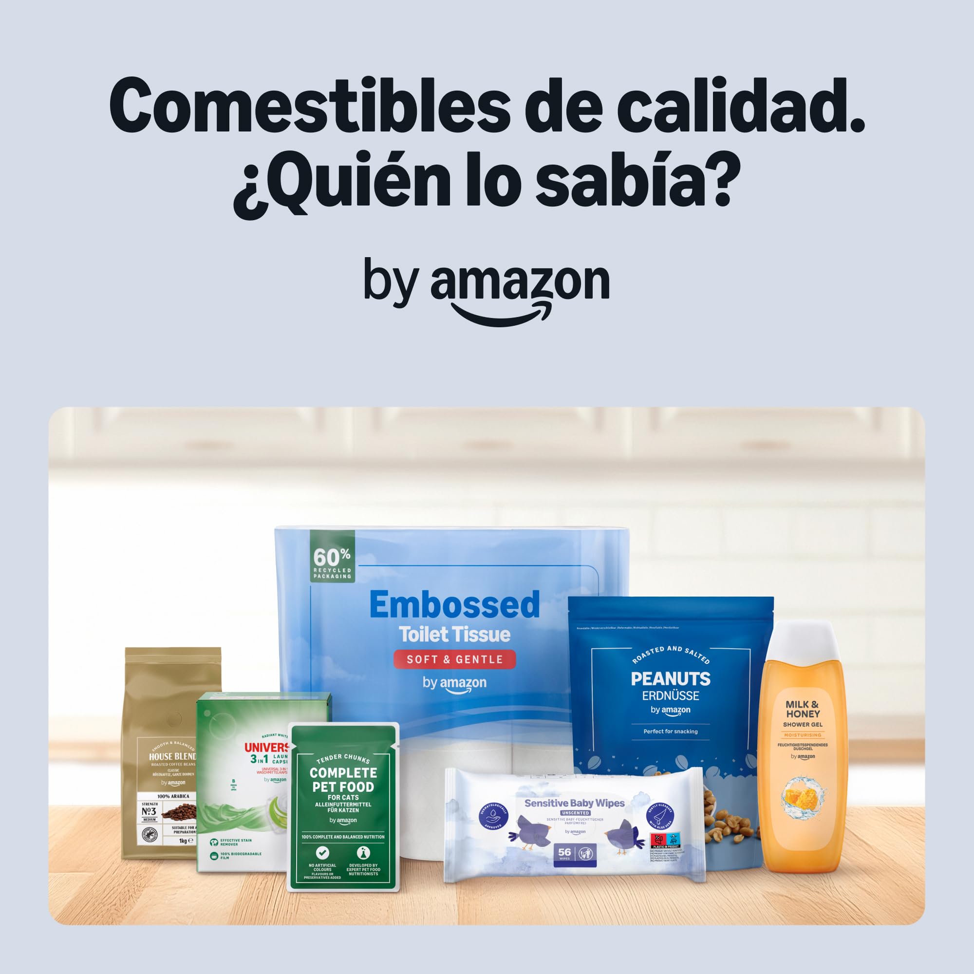 by Amazon Pañuelos de 4 Capas, 1200 hojas (12 Paquetes de 100 Hojas)