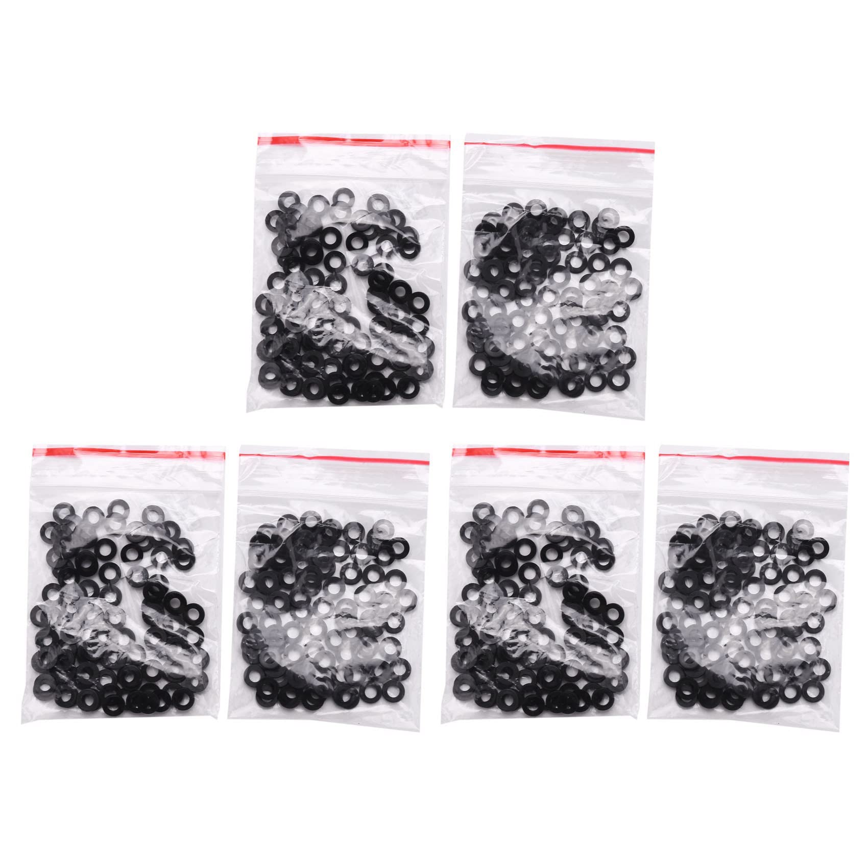Jnchdghwa Black M3 X 6Mm X 1Mm Nylon Flat Insulating Washers Gaskets Spacers 600Pcs