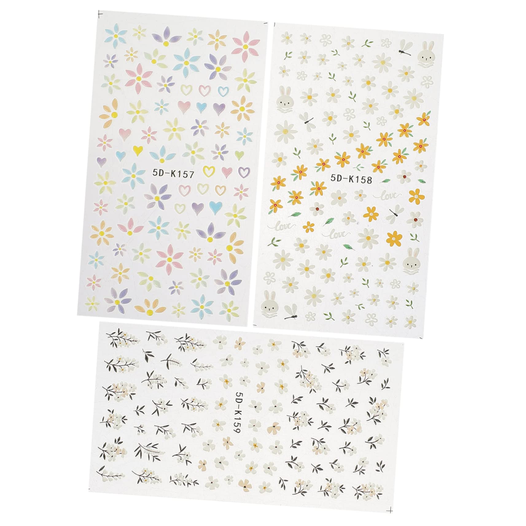 Ipetboom 15pezzi Adesivi Per Unghie Stickers Manicure Adesivi Decori Per Unghie Facili Da Usare Per Decorazioni Uniche Art Fai Te Casa o Salone