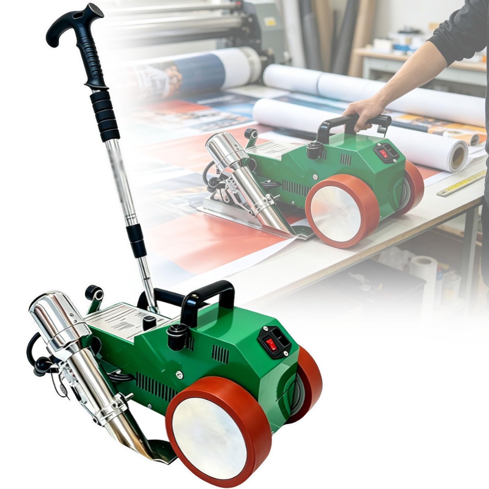 Troqullium One Color Pvc Welding Machine, 1800W Hot Air Fabric Seamer