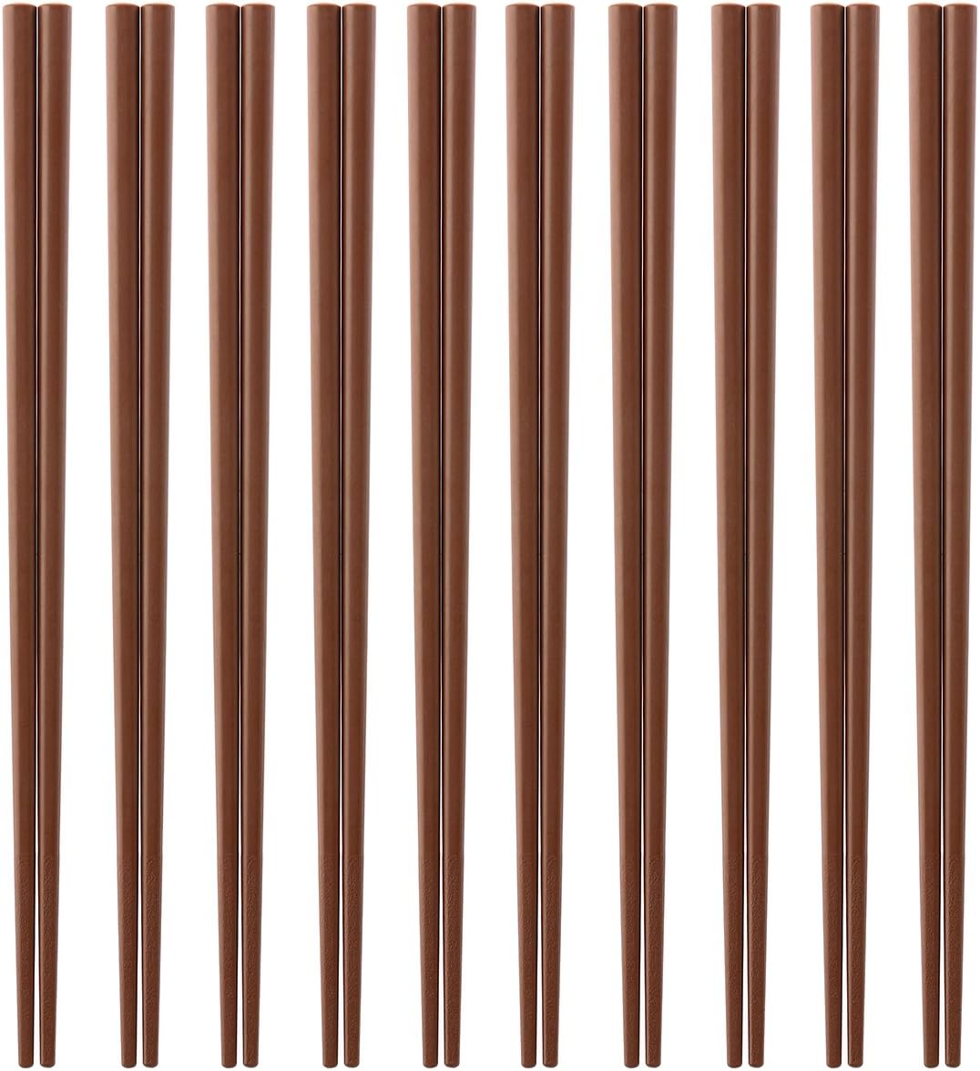 Made in Japan business for 10 Eco chopsticks set meal (dark brown) SPS resin use chopsticks ECO Dishwasher, high temperature and depot support 22.5cm x 3mm angle (chopsticks point) Eco Friendly sps resin Chopsticks
