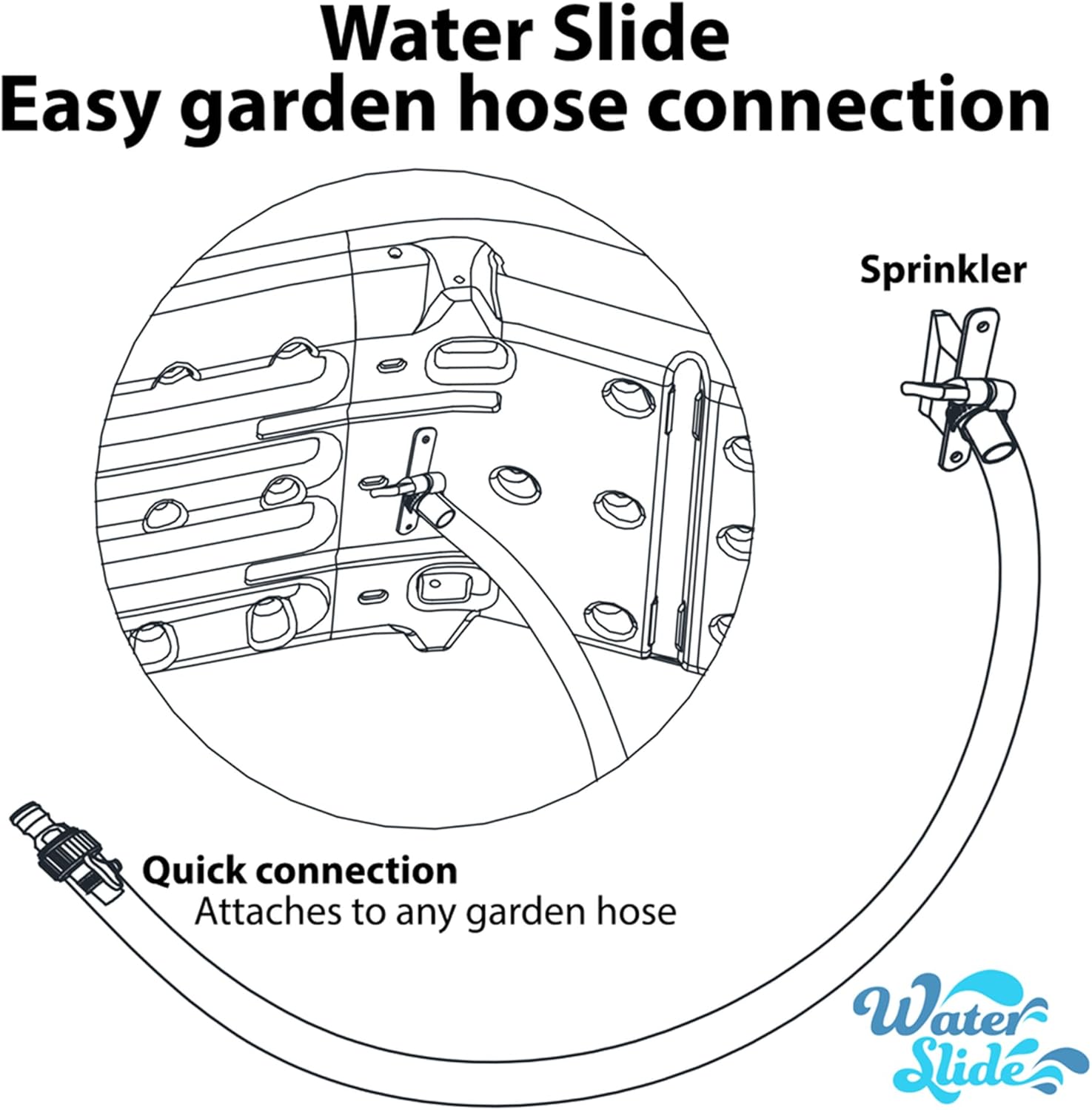 XDP Recreation Playground Park with Water Slide and Triple Fun Go Round