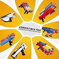 Vista 5 de EKIND - Bolas de munición de repuesto a granel de 50 rondas compatibles con Nerf Rival Blaster Series