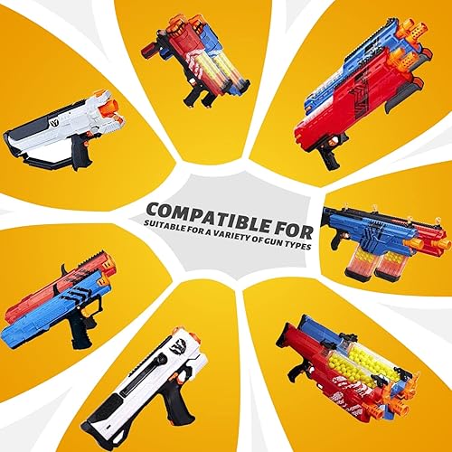 Miniatura 5 de EKIND 50 bolas de munición de repuesto a granel compatibles con Nerf Rival Blaster Series
