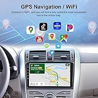 Vista 3 de Radio de coche Carplay 2G+64G para Toyota Corolla 2009 2010 2011 2012 2013, Rimoody estéreo de coche Android Android auto GPS WiFi pantalla táctil