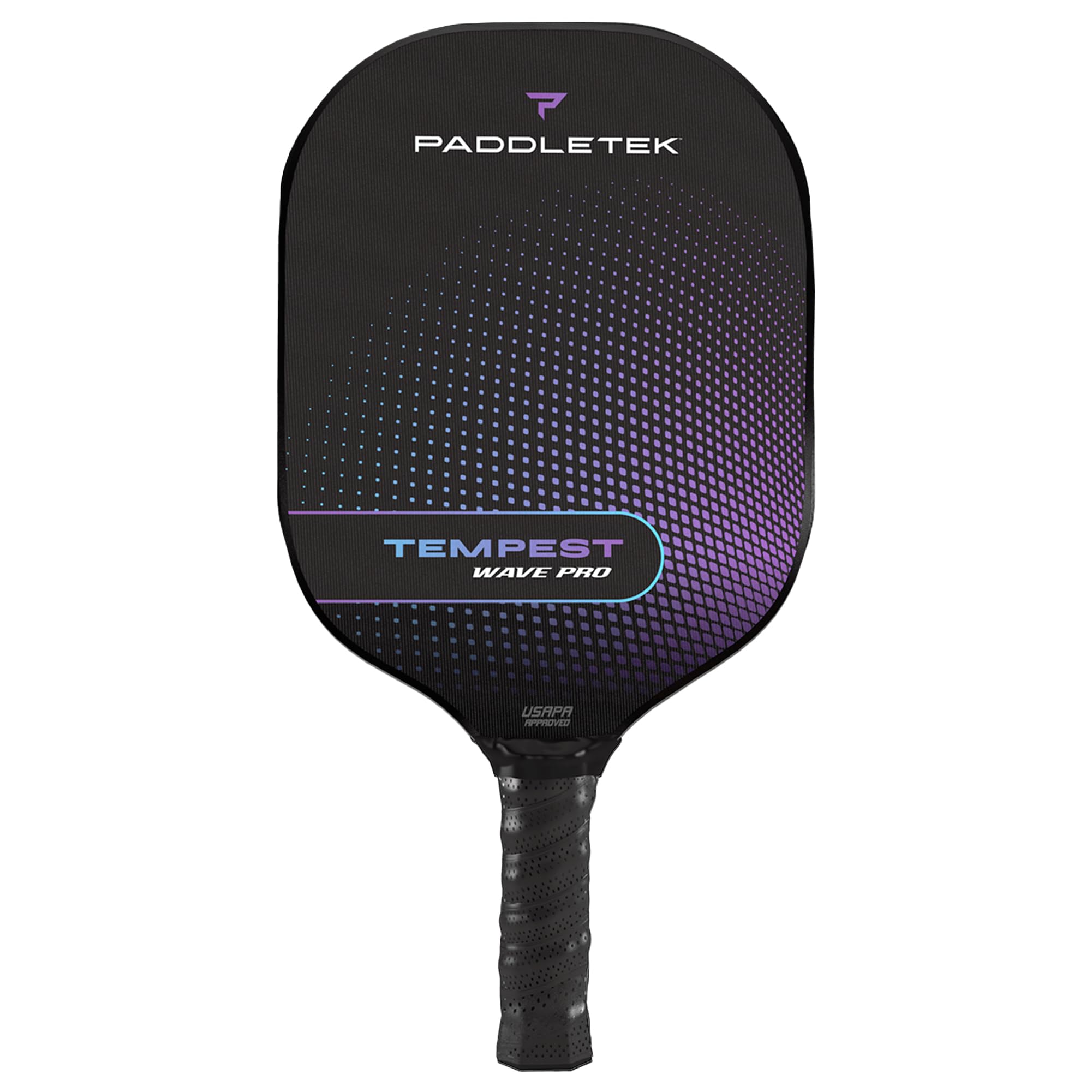 Paddletek Tempest Wave Pro Pickleball Paddle | Professional Pickleball Paddles with Carbon Fiber Surface, Tempest SRT Honeycomb Core & High Tack Performance Grip | USAPA Approved